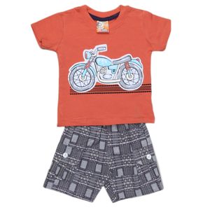 Costumes pour nouveau-nés garçons 2 pièces -Rust - Product Image 1