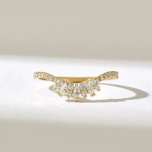 แหวนเงินแท้ 925 ประดับเพชรโมอิสซาไนต์ ดีไซน์ทันสมัย ทรงคลาสสิก น่ารัก เหมาะสำหรับผู้หญิง ใช้เป็นแหวนหมั้น แหวนแต่งงาน ของขวัญวันครบรอบ หรือใส่ไปงานปาร์ตี้ - Product Image 2