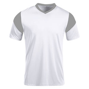 Camiseta de Fútbol Blanca Ligera de Poliéster para Hombre, para Entrenamiento, Partido, con Logotipo Personalizado, Ropa Deportiva Ligera - Product Image 1