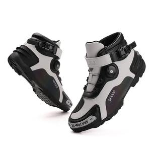 Botas de Motociclismo para Hombre |   Botas de Motociclismo de Cuero para Hombre |   Botas de Motociclismo Profesionales de Protección - Product Image 3