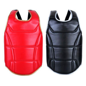 Gilet d'entraînement de boxe professionnel personnalisé protection de poitrine en PU avec conception de logo personnel pour poinçonner les services OEM disponibles - Product Image 2