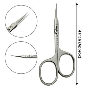 Tijeras para Cutículas de Alta Calidad, 4 Pulgadas, Acero Inoxidable, Punta Fina, para Manicura y Pedicura, Recortador de Cutículas, Herramienta de Precisión para el Cuidado de las Uñas - Product Image 2