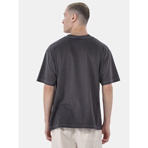 Camiseta para hombre con estampado de logotipo personalizado 100% algodón camiseta para hombre 200GSM algodón grueso de gran tamaño camisetas en blanco de alta calidad - Product Image 2