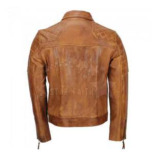 Chaqueta de moda de invierno de diseñador para hombre, cuello levantado personalizado, piel de oveja, estilo callejero - Product Image 2