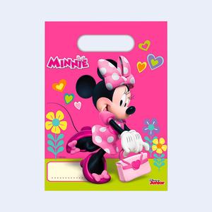 Bolsa de Fiesta de Minnie Mouse de Plástico, 23X16.5Cm, 6 Piezas, Embalaje de Regalo, Recuerdos de Fiesta, Celebraciones - Product Image 1