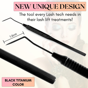 Premium Eyelash Extension <b>Tools</b> Lash Lift <b>Tool</b> Stainless Steel Reusable Easy to Clean Circular Grooves Nonslip Grip Lash Lifting - Product Image 4