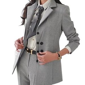 Traje de oficina Vintage de alta calidad para mujer, ropa de trabajo para mujer, trajes de pantalón OL, chaqueta Formal para mujer, chaleco, pantalones, conjunto de 3 piezas 2026 - Product Image 6