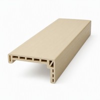 Kit de garniture de porte intérieure d'appartement en WPC anti-termites moderne avec architrave et cadre laminé en film PVC