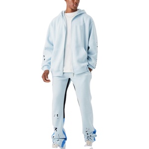 ชุดวอร์มสำหรับผู้ชายชุด100% ชุดวอร์มผ้าคอตตอน2026ดีไซน์ใหม่สั่งทำได้ - Product Image 1