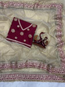 Elegante y suave Twil Net con bordado de lentejuelas Saree Mujer Fabricante de moda de Surat a la tarifa más baja - Product Image 4