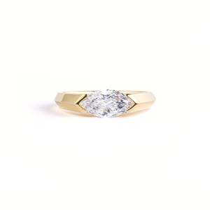 Marquise-Schliff Labor-Gezüchteter Diamantring-Josie - Product Image 1