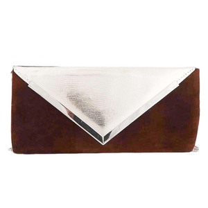 Bolso de mano de terciopelo para mujer (328) - Marrón oscuro - Product Image 2