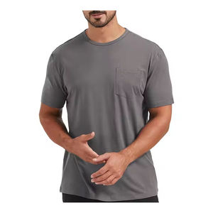 Camiseta de hombre al por mayor | Tejido ligero y suave | Ropa de verano transpirable | Marca personalizada | Variedad de colores - Product Image 1