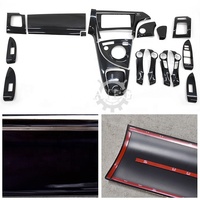 Pour Prius ABS noir voiture tableau de bord Console panneau décoration intérieure couverture ensemble garniture intérieur pièces personnalisées pour Toyota