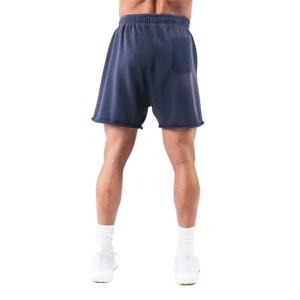 Shorts d'été personnalisés pour hommes, effet délavé, vintage, en coton vieilli, bords coupés, impression en relief, broderie sportive 2026 - Product Image 4