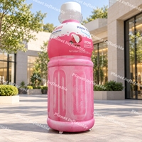 Bouteille de boisson gonflable géante, modèle de bouteille publicitaire personnalisée pour la promotion d'événements en plein air, affichage commercial