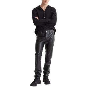 Hot Selling Sheep Skin Leather <b>Men's</b> Pant Slim Fit High Quality Genuine Leather <b>Men's</b> Pants & Trousers - Product Image 4