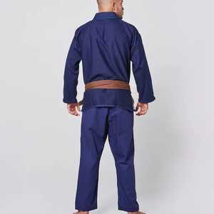 Kimono de Jiu-Jitsu Brésilien (BJJ) personnalisé avec logo, tissu en coton perlé 450 GSM, uniforme de Jiu-Jitsu avec cordon de serrage et broderie personnalisés - Product Image 2
