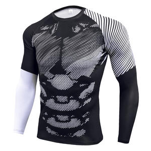 Rashguard design personnalisé de haute qualité pour hommes Sublimation boxe imprimé Compression MMA Rash Guard - Product Image 3