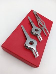 Pinzas Profesionales para Extensión de Cejas, Nuevas, Completamente Plateadas, de Acero Inoxidable, con Logotipo Personalizado, Multifuncionales, de Belleza - Product Image 3