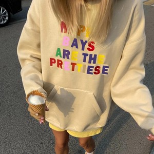 Logo personnalisé sérigraphiée couleur unie sweat à capuche mince pour femmes robe sweat à capuche thermique surdimensionné - Product Image 6