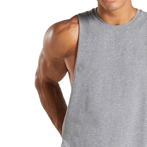 2025 gros débardeur entraînement hommes été Gym débardeurs plaine coton nouveaux hommes débardeurs musculation Fitness maillots gymnases - Product Image 2