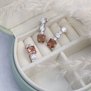 Anillo de racimo de piedra de sultanita de corte cuadrado, venta al por mayor, joyería de plata de ley 925 hecha a mano turca - Product Image 3