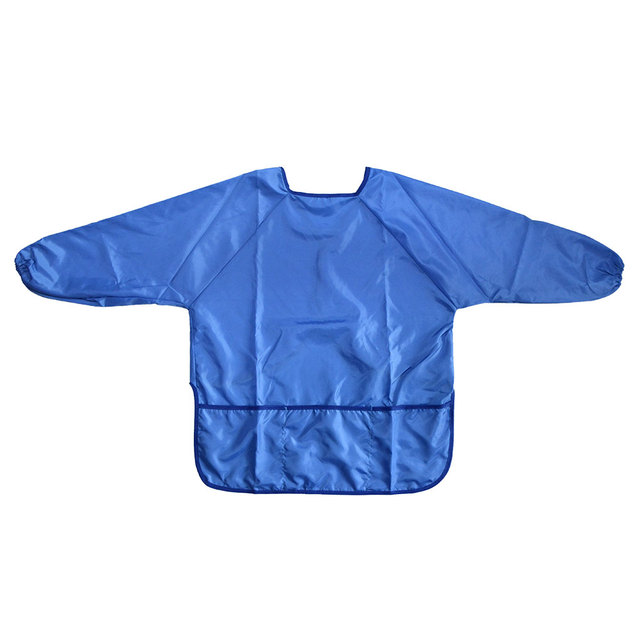 Hot Sale Kids Smock Waterproof Kid Apron for Art Painting Drawing Pink Nylon or PVC Apron Custom Print Logo Kids Sleeve Smock