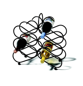 Soporte de metal para botella de vino con soporte decorativo pulido para botella de vino soporte de mesa para botella de vino y vendedor - Product Image 6