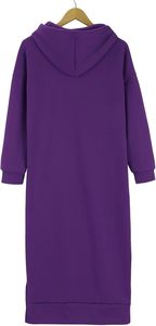 Sudadera con Capucha Extra Grande para Mujer, con Logotipo Frontal, Ecológica, Transpirable, Informal de Invierno, de Corte Holgado, de Tela de Felpa - Product Image 4