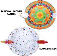 Piscine gonflable pour enfants et tout-petits, licorne, lama, piscine pour bébés, jeux d'eau d'été en plein air