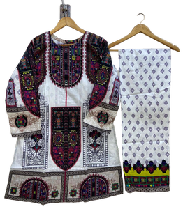 2024 pakistanais prêt à l'emploi Salwar Kameez pour dames dames brodées pelouse/coton costumes grande taille ODM approvisionnement - Product Image 3