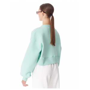 Sudadera Corta de Manga Larga 100% Algodón para Mujer, Cuello Redondo, Ropa Casual de Calle para Invierno y Primavera - Product Image 5