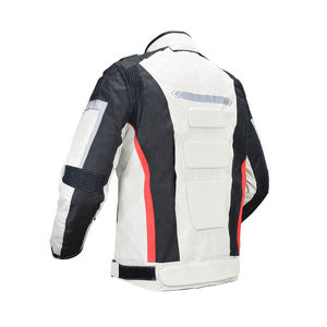 Veste de moto en cuir imperméable et coupe-vent pour homme - Product Image 3