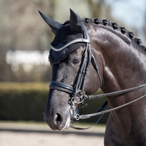 Bonnet d'oreille de cheval de qualité supérieure Crochet Fly Veil Léger Respirant Lavable Fabriqué au Pakistan pour Show Riders Ear Bonnet - Product Image 6
