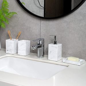 Accessoires de salle de bain en résine de luxe de haute qualité modèle de Style ange polyvalent motif multi-fonctionnel décoration de la maison ensemble maisons - Product Image 3