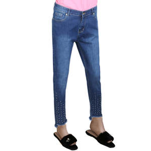 Pantalon en jean pour femme - Bleu - Product Image 2