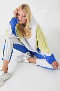 <b>Women's</b> Lightweight Printed Breathable Eco-Friendly Track Suit <b>Long</b> <b>Sleeve</b> <b>Top</b> Bottom Quick-Dry Multi-Color Spliced Plain Design - Product Image 6