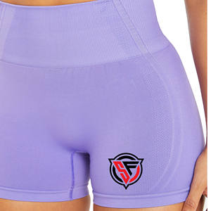 Pantalones cortos de gimnasio de cintura media para mujer, pantalones cortos de algodón de secado rápido para Yoga sin costuras, transpirables, ligeros, con cierre de cordón, pantalones cortos para correr - Product Image 6