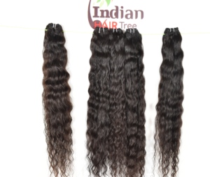 100% Remy vierge non traitée cuticule alignée couleur naturelle faisceaux ondulés Double trame indienne vagues brutes boucles Super vague cheveux humains - Product Image 5