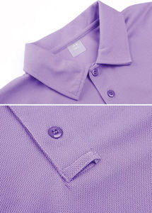 Cómodo para camiseta Polo con piqué de algodón transpirable silueta inteligente y patrón sólido con estilo llamativo - Product Image 2