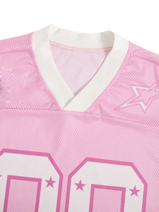 Camiseta de Fútbol Americano Unisex Personalizable de Manga Corta, 100% Poliéster, Impresión por Sublimación, Nuevo Diseño, Transpirable, Ropa Deportiva para Club - Product Image 3