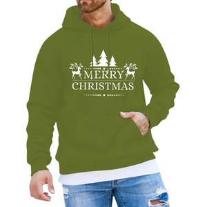 Sudadera con Capucha y Cremallera Blanca Navideña con Estampado Digital para Hombre y Mujer - Sudadera Festiva de Invierno - Product Image 3