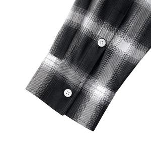 Chemise-veste en flanelle 100 % coton pour homme, style décontracté à carreaux, avec boutons-pression, étiquettes personnalisées pour emballage de marque, collection automne, réduction pour achat en gros - Product Image 6