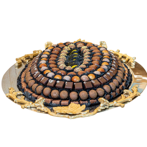 Plateau de service à chocolat de conception standard Plateau à chocolat en métal plaqué or de qualité supérieure Parfait pour les mariages et les fêtes d'anniversaire - Product Image 5