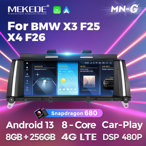 Lecteur vidéo écran tactile Android Qualcomm 680 8,8 pouces MEKEDE, autoradio stéréo, caméra <span class=keywords><strong>de</strong></span> <span class=keywords><strong>recul</strong></span> DVR pour <span class=keywords><strong>BMW</strong></span> X3 F25 X4 F26 - Product Image 1