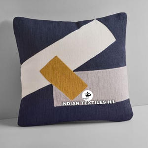 Funda de cojín cosida con cadena de lana bordada de Cachemira hecha a mano de lana Floral para sofá sala de estar producto de venta caliente de ITHL - Product Image 4