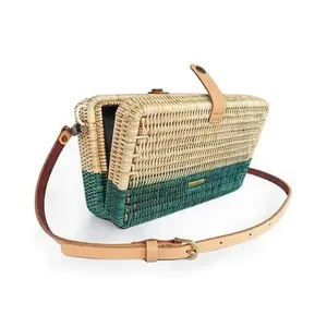 Rattan Handle Bag handbags for women bags Customized Printed Hot Sell CheapRattan Webbing Cane from Vietnam Manufacturer