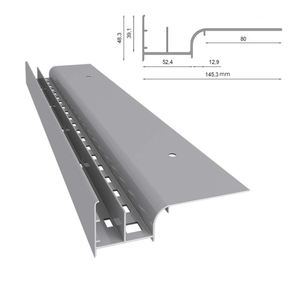 Renoplast ®   Perfil de aluminio para aleros W20, construcción de terrazas y balcones, suelos ventilados, sistemas de drenaje - Product Image 6