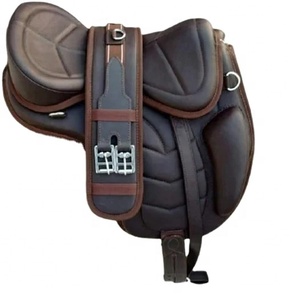 Antique Style English Dressage Saddle Genuine Leather Horse Saddle Equestrian Riding Equipment - Product Image 1